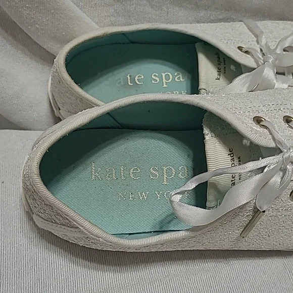 Kate Spade Trista Glitter Textile Sneakers Size 9.5 - Picture 7 of 13